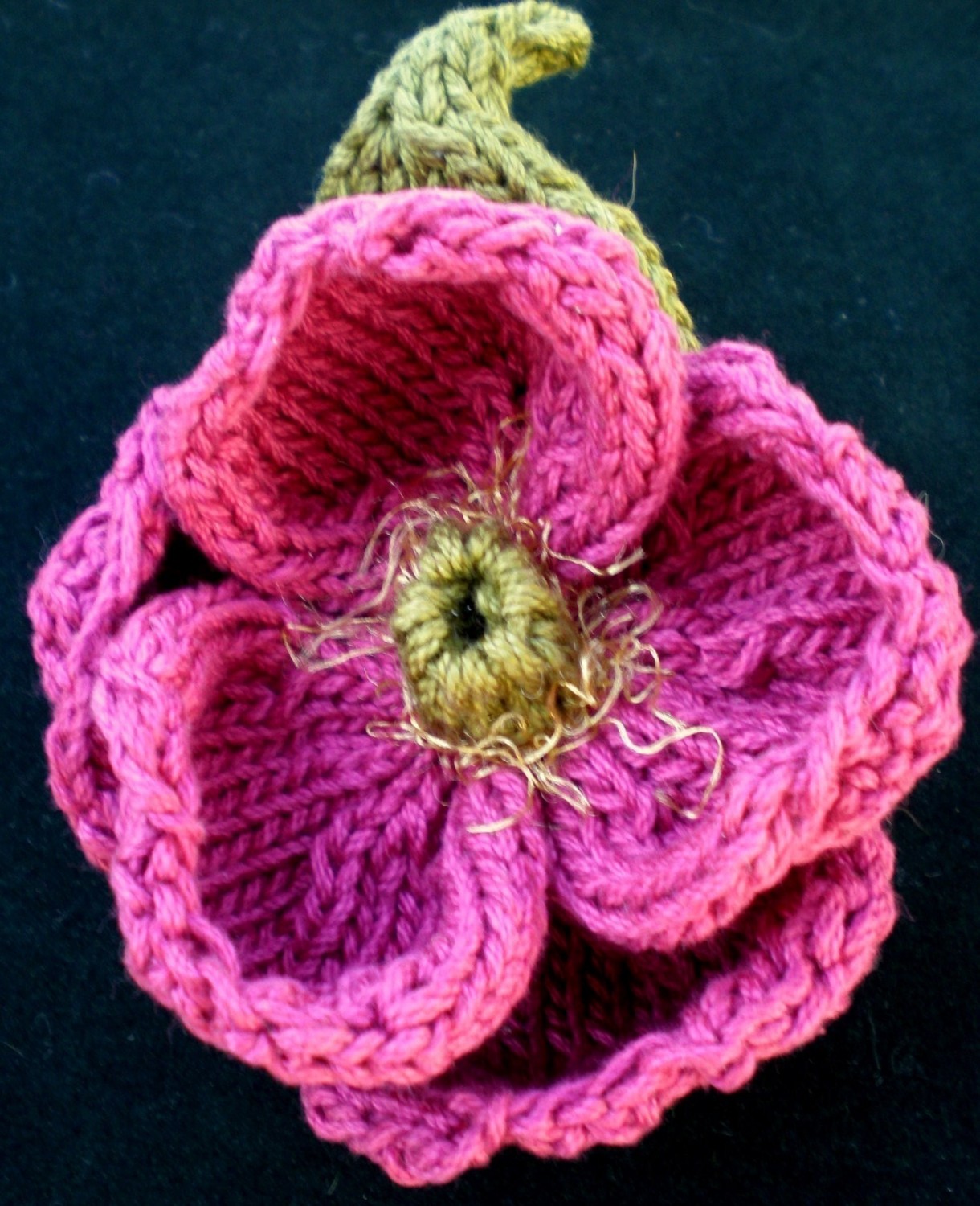 Knit Flower Pattern A Knitting Blog