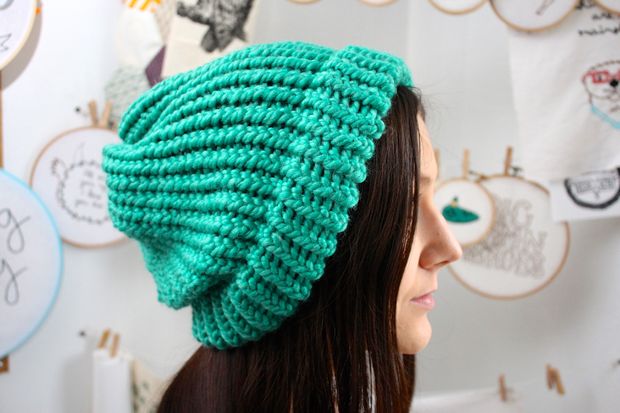 Loom Knit Slouchy Hat Patterns | A Knitting Blog
